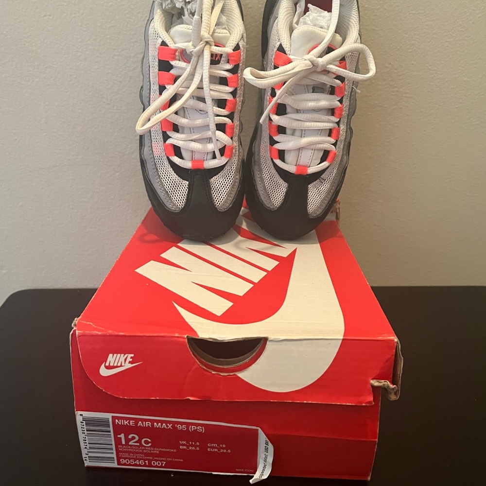 Nike Air Max 95 PS Black and Gray Sneakers - Picture 3 of 3